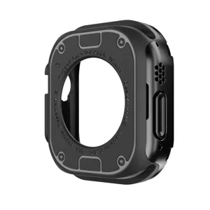 Robustes PC und TPU Schutzgehaeuse fuer Apple Watch 49mm, stoessfeste Panzer Schutzhuelle.