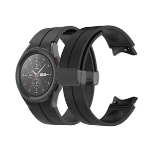 Cinturino per orologio in silicone con fibbia magnetica pieghevole accessorio top