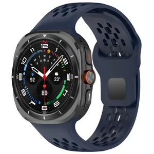 Silicone watch strap for Samsung Galaxy Watch Ultra perforated breathable sports band accessory
