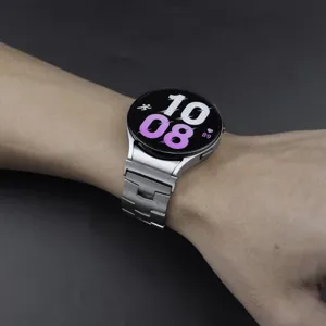 Replacement titanium metal watch band strap compatible with smartwatch 22mm links accessory