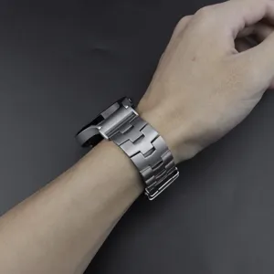 Lightweight titanium metal watch band replacement strap for smartwatch 22mm accessory