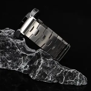 Lightweight 22mm titanium metal watch band compatible with Samsung Galaxy Watch 6.