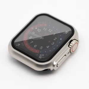 Custodia protettiva in PC duro vetro temperato per Apple Watch pellicola schermo paraurti.