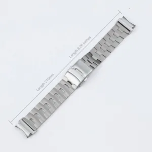 Lightweight 22mm titanium watch band replacement strap with deployant clasp for smart watch