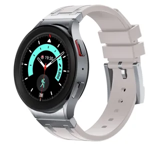 Cinturino di ricambio in silicone compatibile con smartwatch Samsung, resistente.