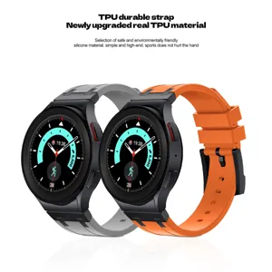 Cinturino di ricambio in silicone TPU per Samsung Galaxy Watch 4 5 6, cinturino sportivo durevole.