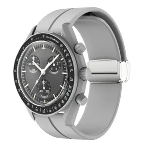 Cinturino per orologio in silicone con chiusura magnetica pieghevole, cinturino di ricambio ideale.