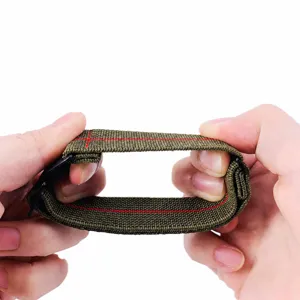 20/22mm military parachute style nylon elastic watch strap replacement for Huawei Samsung