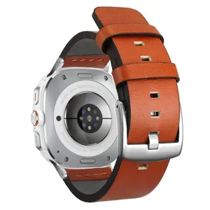 Cinturino in Pelle di Ricambio per Samsung Galaxy Watch Ultra 47mm con Fibbia in Metallo