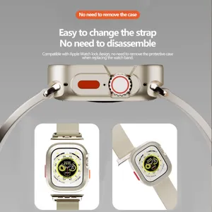 Matte TPU electroplated protective case detail view, showing watch band quick release feature.