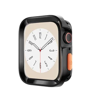 Electroplated TPU protective case for Apple Watch Ultra smart watch black cover