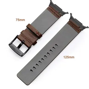 Cinturino di ricambio in pelle compatibile con Samsung Galaxy Ultra 47mm con connettore