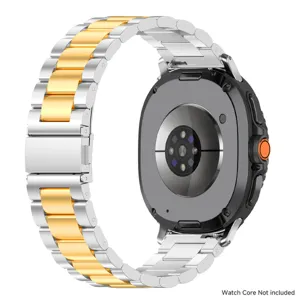 Correa de reloj de metal de acero inoxidable para Samsung Galaxy Watch 8, vista detallada.