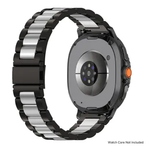 Correa de reloj de metal de acero inoxidable con cierre desplegable para Samsung Galaxy
