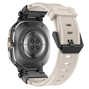 TPU silicone watch band with metal lugs for Samsung Galaxy Watch Ultra 47mm explorer style.
