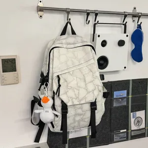 Koreanischer Stil großer Kapazität lässiger Rucksack Trend Student Schultertasche