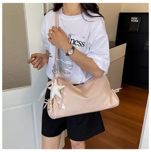 Femme rose coussin sac mode chic sac bandouliere sac epaule decontracte quotidien cabas.
