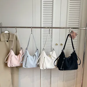 Stylish women shoulder hobo bag minimalist crossbody bag casual multi-color chic purse