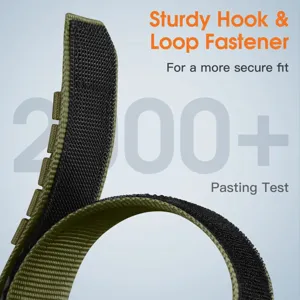 Nylon loop watch strap replacement for Garmin Fenix sports smartwatch accessory detail.