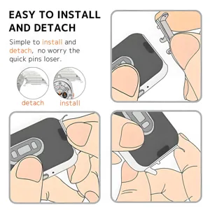 Edelstahl Metall Konnektor für Samsung Watch Ultra 47mm Smartwatch Zubehör Installationsanleitung