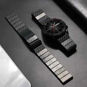 Ανταλλακτικό λουράκι ρολογιού 20mm 22mm από ανθρακονήματα για έξυπνο ρολόι αξεσουάρ