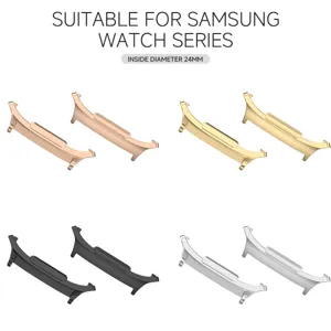 Metallverbinder für Samsung Smartwatch, 24mm Innendurchmesser, vier Farbvarianten.