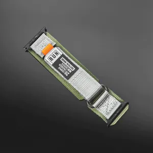 Tactische nylon horlogeband vervanging, robuuste geweven band compatibel met smartwatch.