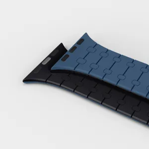 Bracelet de montre magnétique en silicone de remplacement compatible Apple Watch Ultra.