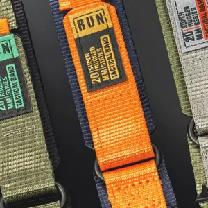 Tactische nylon geweven horlogeband voor Apple watch, duurzame vervangende band.