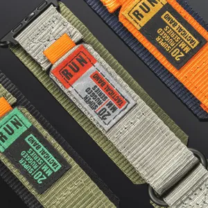 Outdoor tactische nylon geweven vervangend horlogebandje compatibel met sporthorloges.