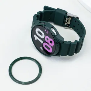 Dark green silicone watch strap TPU case bezel armor set for smart watch accessories