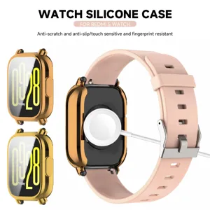 Siliconen horlogekast voor Redmi 5 Watch, galvanisch afgewerkt, krasbestendig en slipvast.
