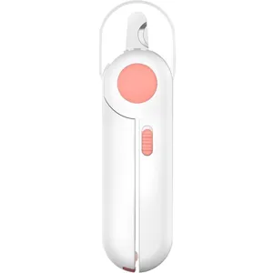 LED Pet Nail Clipper for Dogs and Cats Claw Scissors Grooming Tool with Light White