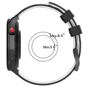 Vervangende siliconen horlogeband voor smartwatch 20mm 22mm sportaccessoire