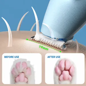Pet paw hair trimmer, upgraded 19mm wide blade pet electric clipper for dogs and cats main