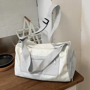 Bolso bandolera de nailon de gran capacidad con elegante patrón de estrellas para el día a día.