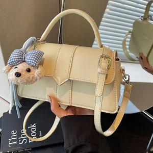 Koreanischer Stil Mode Pendler Handtasche PU Leder Schulter Umhängetasche kleine Tasche