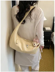 Minimalistische Umhängetasche mit großer Kapazität für Damen, elegante Freizeittasche.