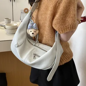 Minimalistische große Damen Umhängetasche modische vielseitige Freizeittasche Handtasche