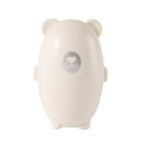 Portable Washable Lint Roller Cute Bear Design Sticky Hair Remover Pet Hair Cleaner Reusable Roller For Clothes Home