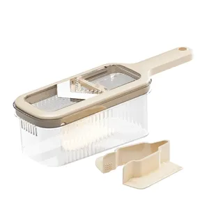 Coupe-Légumes Multifonctionnel Trancheur Broyeur Avec Récipient Protection Grapeur de Nourriture de Cuisine Outil Hachoir à Légumes