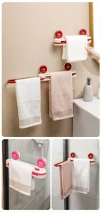Support pliable 3 en 1 pour pantoufles de salle de bain porte-serviettes mural maison
