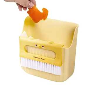 Mini Tischkehrer und Kehrschaufel Set niedliches Bär Design Reinigungswerkzeug