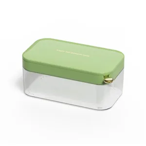 Bac à Glaçons à Pression Avec Boîte de Rangement et Couvercle Démoulage Facile Moule à Glace en Plastique Pour Cuisine Maison Bar