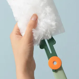 Recambio de plumero desechable con soporte, herramienta de limpieza antiestática para el hogar.