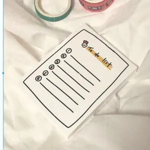 Cute to do list sticky notes memo pad Korean style daily planner stationery notepad