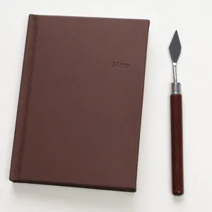 A6 Cute Faux Leather Hardcover Notebook Journal Diary For Students Writing Office School Supplies