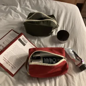 Large Capacity Canvas Pencil Case Cosmetic Bag Portable Makeup Pouch Color Block Zipper Storage Bag For School Office Travel