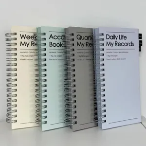 Minimalist A6 Slim Coil Notebook Ins Style Daily Planner Journal Notepad For Office And School Stationery
