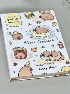 Cute capybara hardcover notebook a5 cute diary student journal eye protecting stationery gift